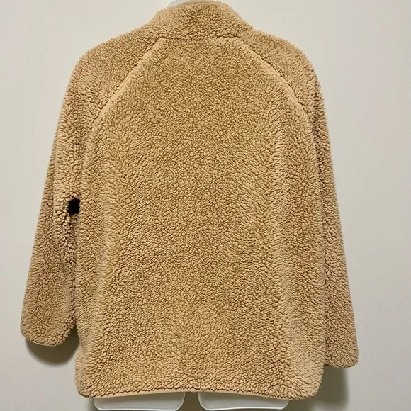 EUC | Sonoma Cozy Soft Tan Teddy Jacket | Size XL - Picture 6 of 9
